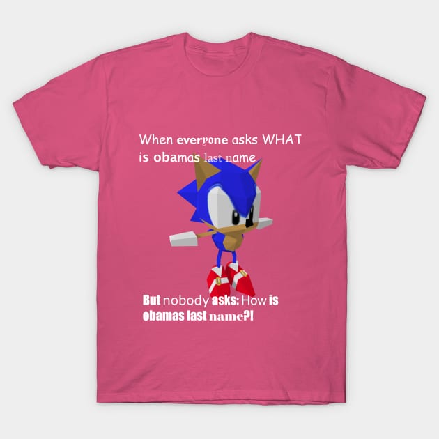 Sonic asks about Obama T-Shirt by Gamer Moments